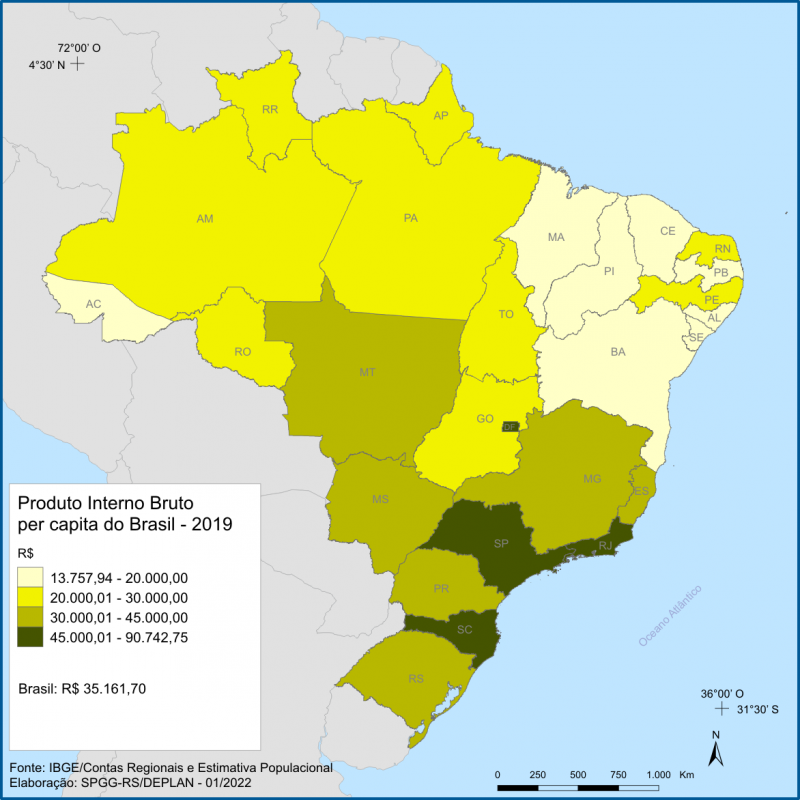 bribe rupture athlete PIB per capita - Atlas Socioeconômico do Rio Grande do Sul